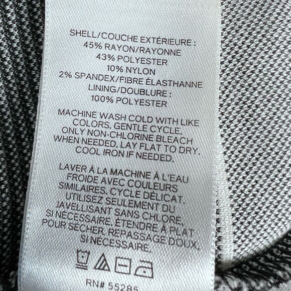 Express Black and White Striped Sheath Dress Size Medium - Picture 11 of 16